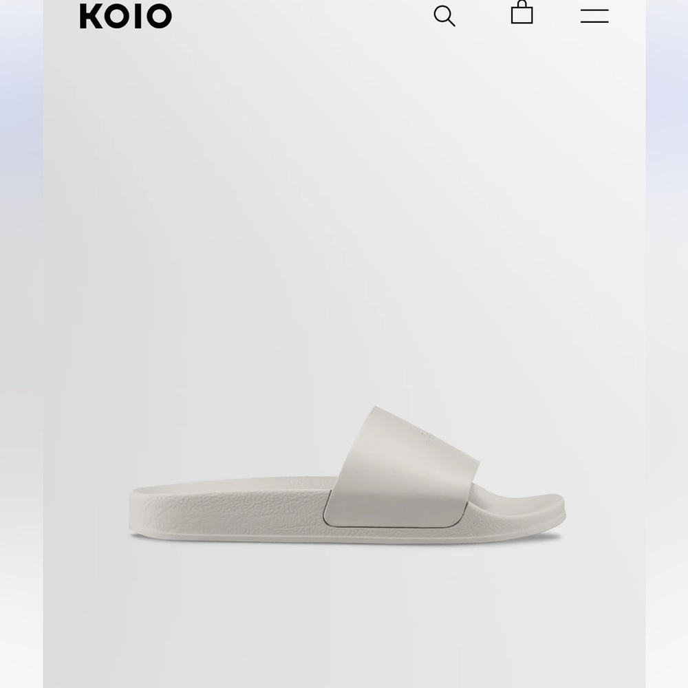 Koio Elba Slides in Sandstone MENS
